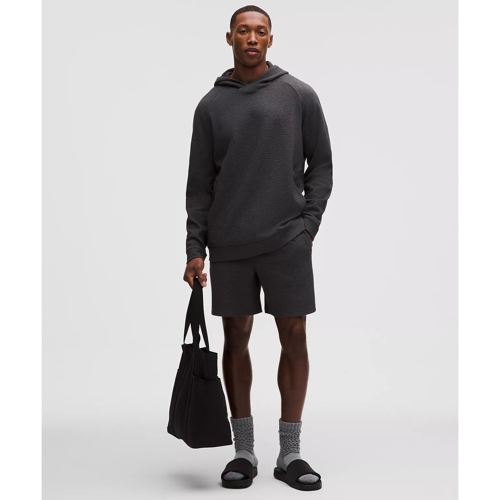 Lululemon | Ease The Day Hoodie Large Graphite Grey Textured Honeycomb Pullover - Picture 2 of 12